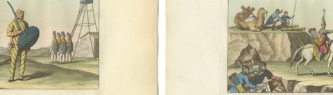 Chinese Infantry and Cavalry, Military Costumes, Ferrario, Florence, 1815, view 7