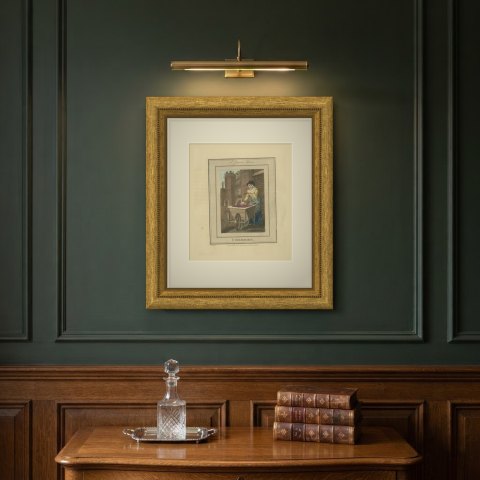 Cherries, St. James's Place, Cries of London, 1804, shown framed on a wall