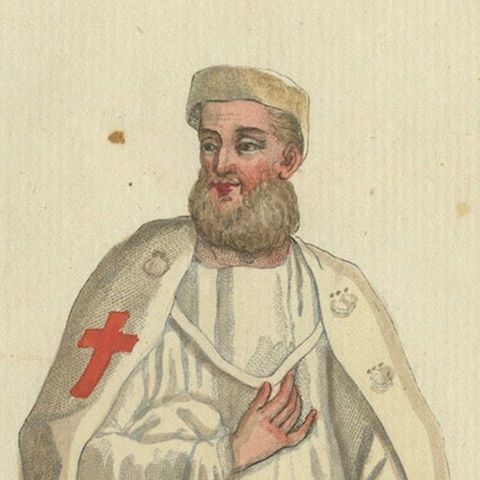 Knight Templar in Traditional House Attire: A Rare 1791 Hand-Colored Engraving, close-up 3