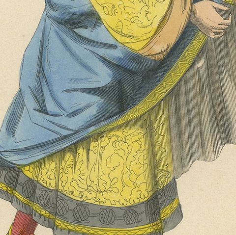 Imperial Majesty: Emperor Frederick III in 'Costume du Moyen Âge, 1847, close-up 6