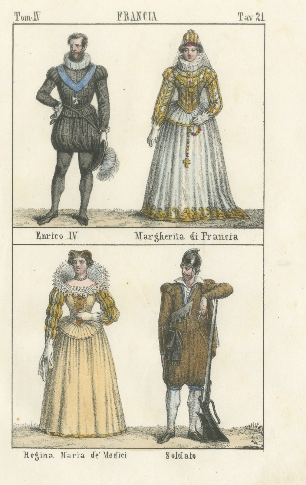Henry IV of France, Margaret of France and Queen Marie de Medici, 1842