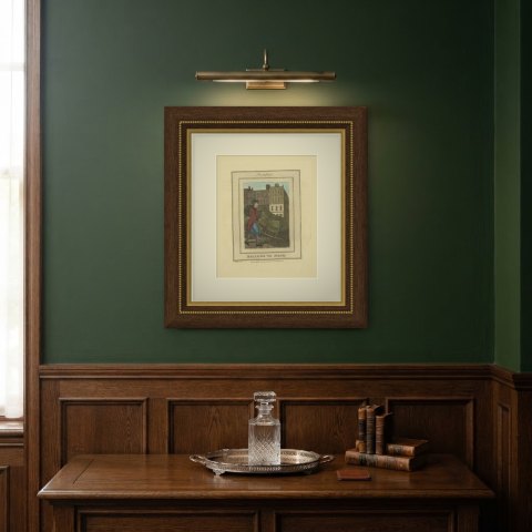 Bellows to Mend, Smithfield, Cries of London, 1804, shown framed on a wall