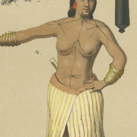 Pacific Island Ethnography, Canoe, Architecture & Costume, Antique Print c.1890, view 4