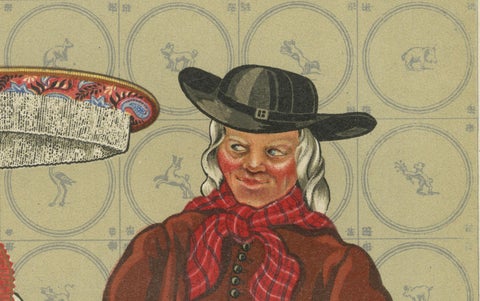 Frisian Costumes of Makkum in The Netherlands with Lace Cap and Redingote, 1932, close-up 4