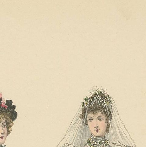 Antique Fashion Print Published by La Mode Illustrée ‘No. 17, 1895’, close-up 1