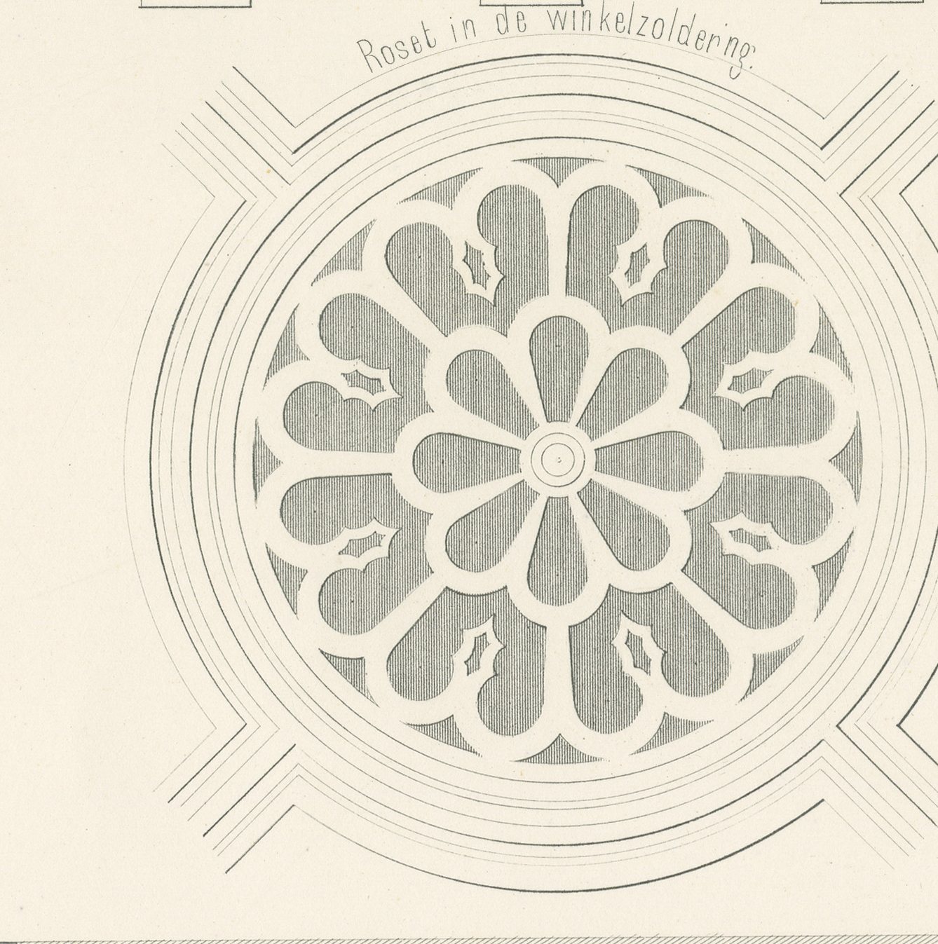 Kalverstraat Shop Details, Dutch Architecture Print, Leliman, 1865-1866, view 4