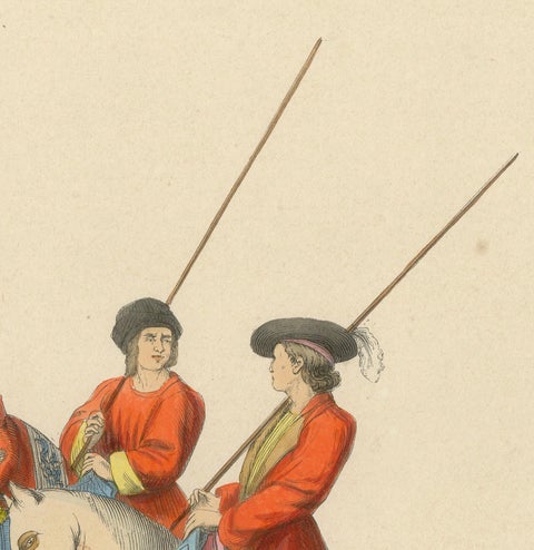 Ceremony of Judgment: Noblemen as Judicial Arbiters, 1847, close-up 3