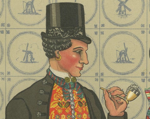 Walcheren Couple in Bright Festival Dress, 1780–1870, with Parisian Elegance, close-up 4