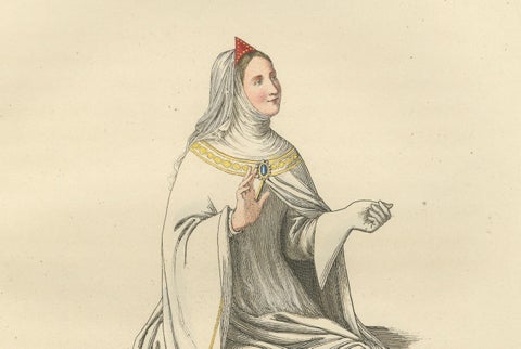 Cardinal, Commoner, and Florentine Noble in 15th-Century Italian Costume, 1845, close-up 1