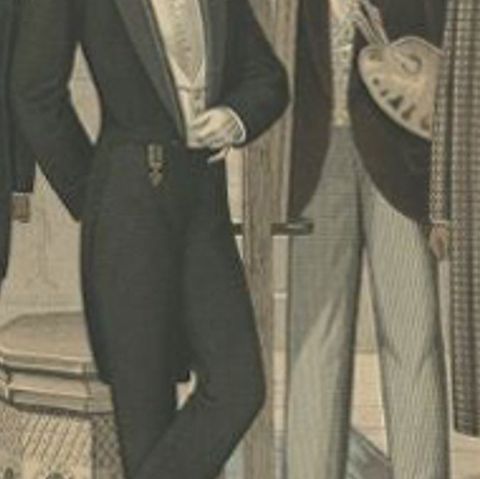 Antique Print of Fashion in December 1892 by Klemm & Weiss, circa 1900, close-up 2