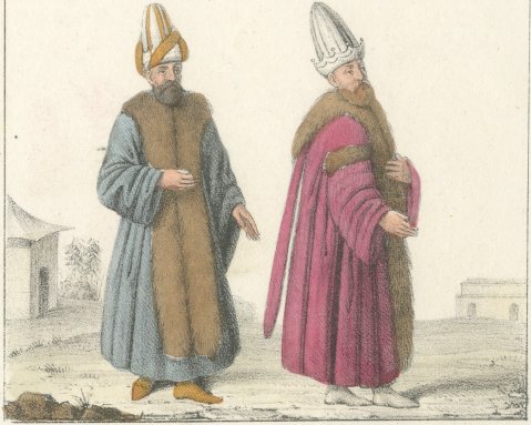 The Grand Vizier, the Kaimakam, the Reis Efendi and a Secretary of State, 1842, close-up 1