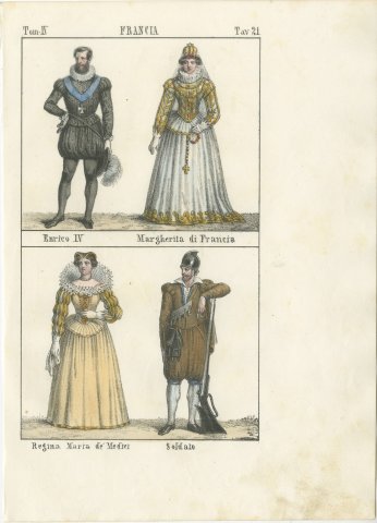 Henry IV of France, Margaret of France and Queen Marie de Medici, 1842, view 2