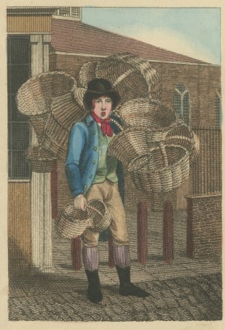 Baskets, Whitfield's Tabernacle, Cries of London, 1804, close-up 1