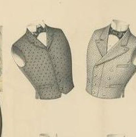 Original Antique Fashion Print for Men, Published in November, 1898, close-up 1