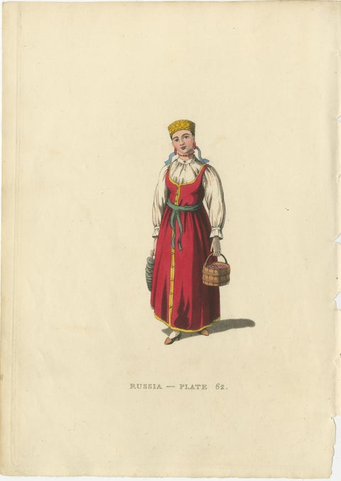 Traditional Attire of Valday: Vestiges of Russian Heritage, Published in 1814, view 4