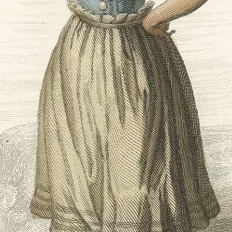 Antique Print of a Woman in Portugal Woman Selling Fish, 1850, close-up 2