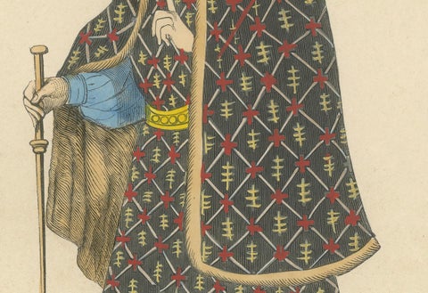 Civilian Costume at the End of the 15th Century, 1847, close-up 2