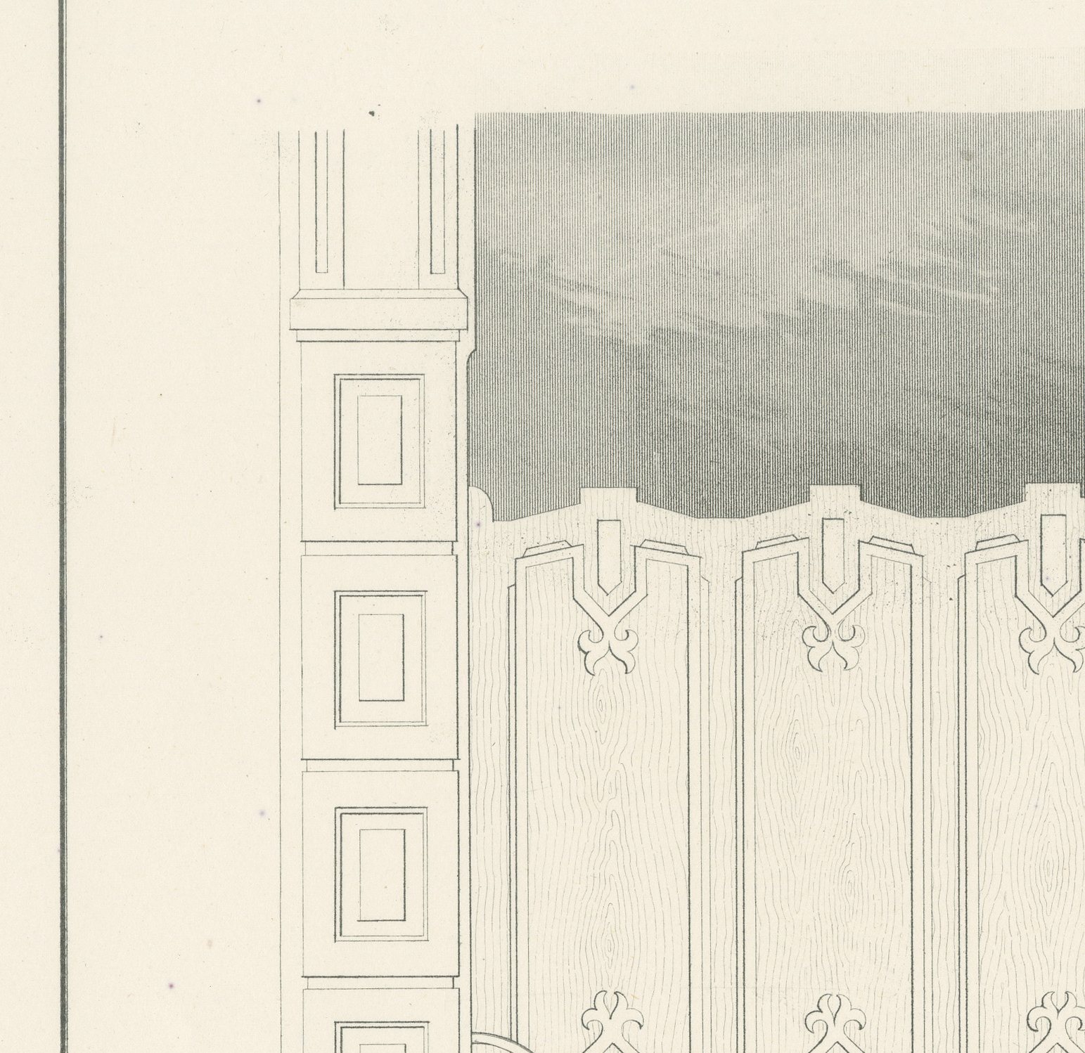 Kalverstraat Shop Details, Dutch Architecture Print, Leliman, 1865-1866, view 3