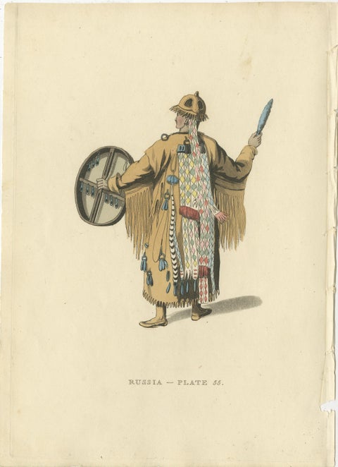 Bratzkian Attire and Shamanic Regalia in 19th Century Russian Engravings, 1814, view 4