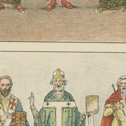 Byzantine Imperial Costume Plate 800–1100, Hand-Colored Print c.1880, close-up 4
