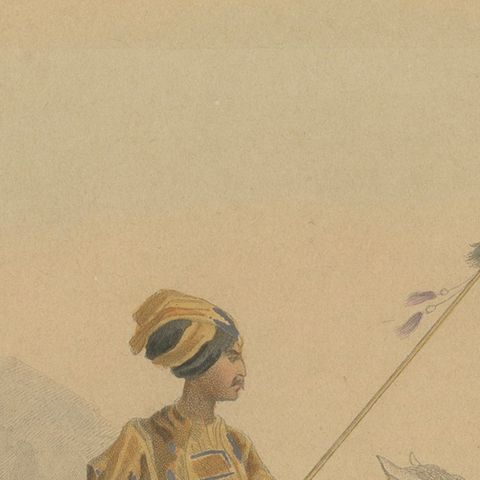 Antique Costume Prints of Asia: Persian, Kurdish, Circassian, Figures c1860, close-up 5