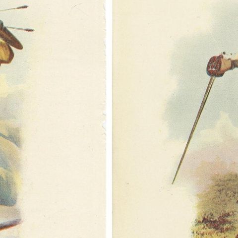 Set of 4 Original Antique Prints of Costumes of the Clans of Scotland, close-up 1