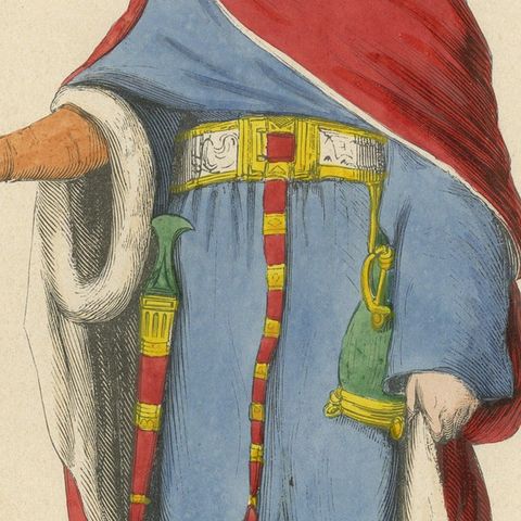 The Scales of Justice: An English Criminal Judge in Traditional Robes, 1847, close-up 6