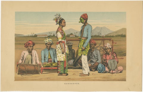 Antique Javanese Costume & Dance Prints, Bedajas and Ronggeng, c.1860, view 3