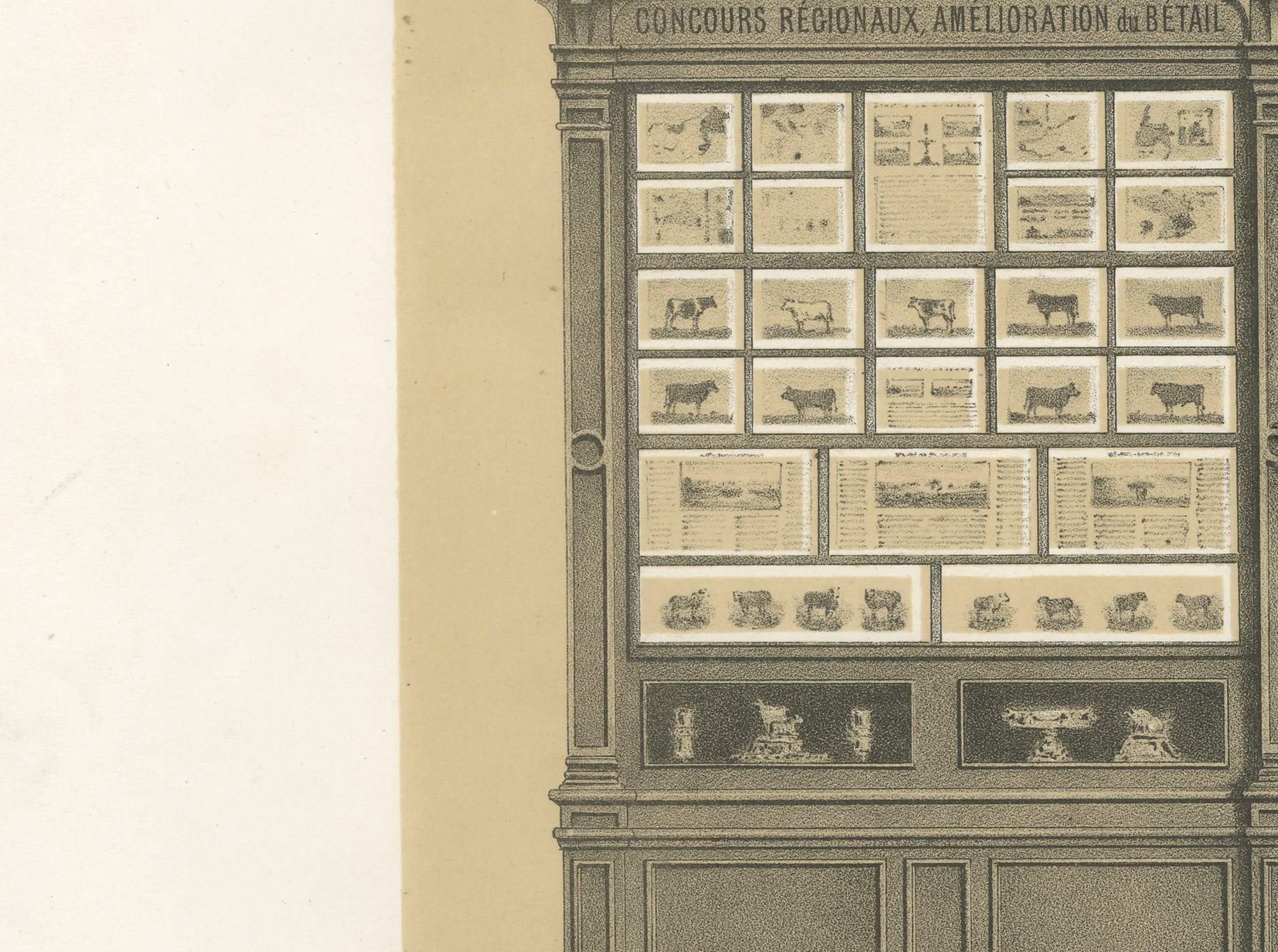 Antique Print of the French Agriculture Display, Vienna World Fair, 1873, view 4