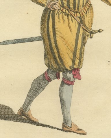 Nobleman of the United Provinces in 1588, Jefferys Costume Plate, 1757, close-up 2