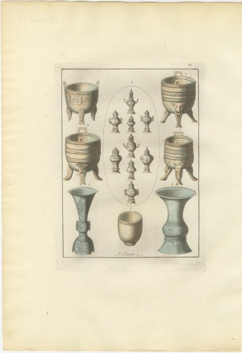 Chinese Costume and Ritual Scenes, Set of Three Ferrario Engravings, Italy 1815, view 2
