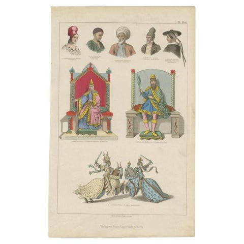 Decoartive Costumes of Egypt, Toscana, France, Normandie Etc C.1875, view 2
