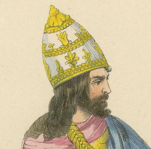 Imperial Majesty: Emperor Frederick III in 'Costume du Moyen Âge, 1847, close-up 3