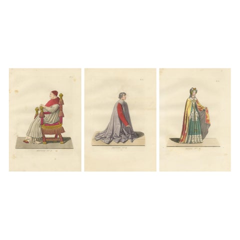 Historical Portraits of Sixtus IV, Platina and a Noble Englishwoman, 1845