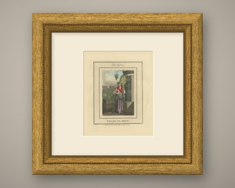 Chairs to Mend, Soho Square, Cries of London, 1804, shown framed