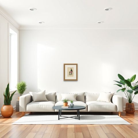 Antique Costume Print of a Peasant of Wenden and Lady of Altenburg by Wahlen, shown framed in a room