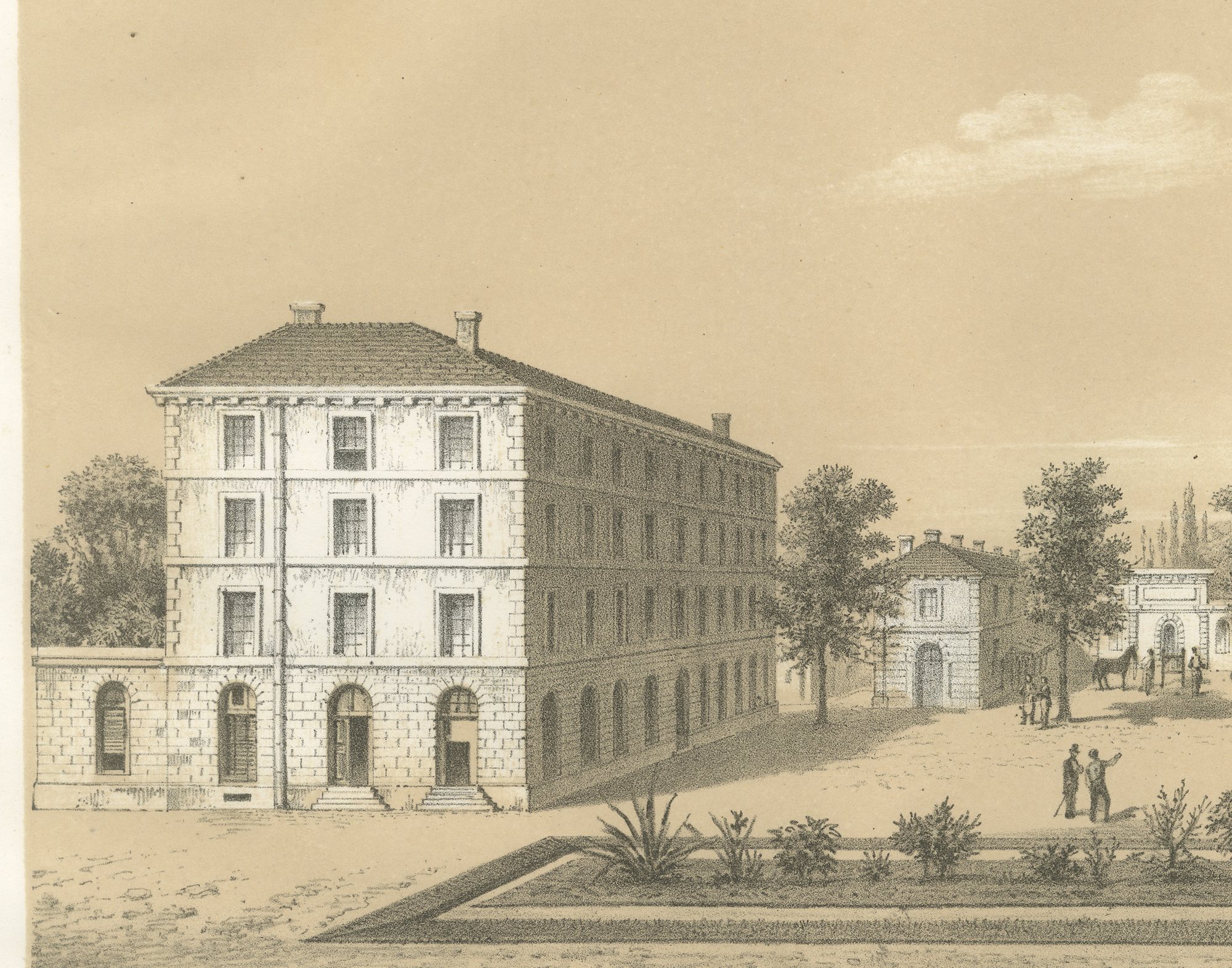 Alfort Veterinary School, Antique French Veterinary Print, 1873, view 4