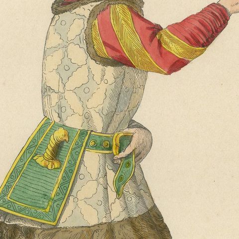 Courtly Splendor: A Nobleman at Emperor Sigismund's Court, 1847, close-up 6