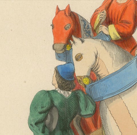 Ceremony of Judgment: Noblemen as Judicial Arbiters, 1847, close-up 2