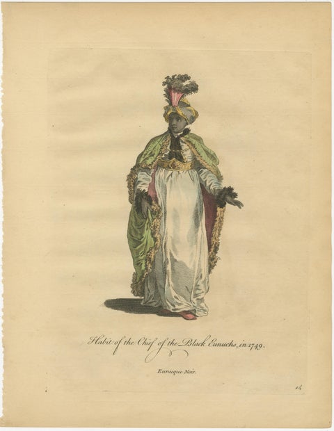 Set of 6 Ottoman Costume Prints, Hand-Colored Engravings, 1767, view 7