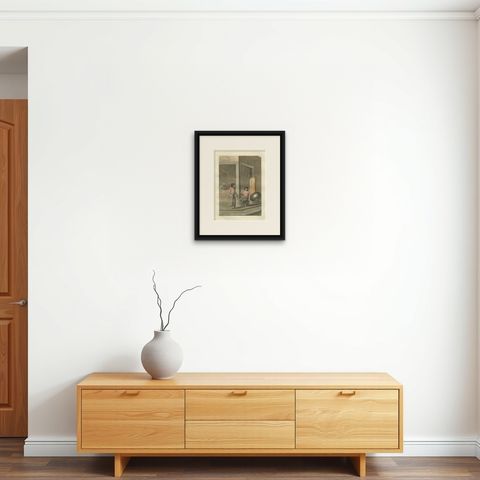 Indigenous Dress and Interiors, South America - Ferrario-Bonatti 1821, shown framed on a wall