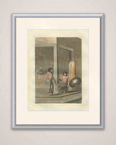 Indigenous Dress and Interiors, South America - Ferrario-Bonatti 1821, shown framed