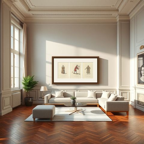 Traditional Attire of the Ostiak: A Glimpse into 19th Century Siberian Culture, shown framed in a room