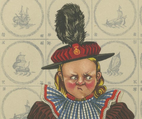 Charming Sunday Dress of Huizen Children, Late 19th-Century Dutch Costume, close-up 5
