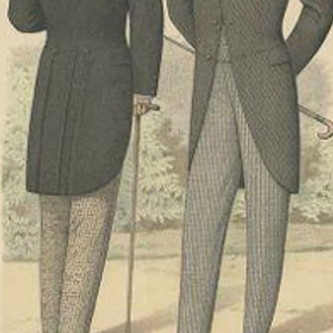 Original Hand-Colored Antique Fashion Print, Published in September, 1898, close-up 2