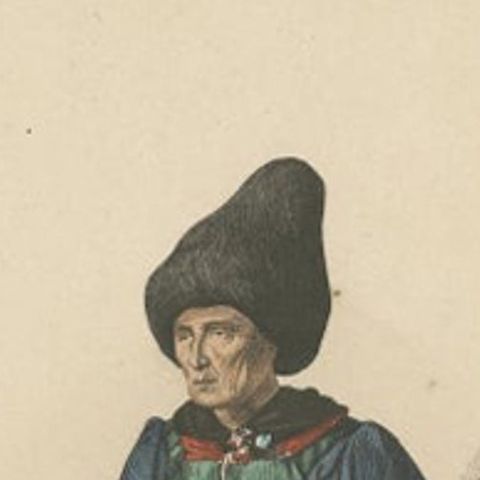 Antique Costume Print of a Woman from Vinschgau 'Tyrol' c.1880, close-up 1