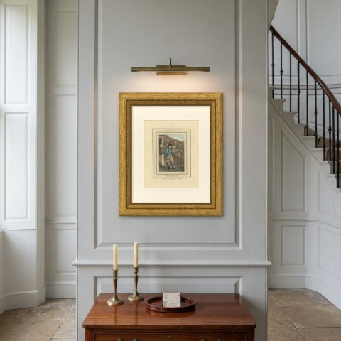 Baskets, Whitfield's Tabernacle, Cries of London, 1804, shown framed on a wall