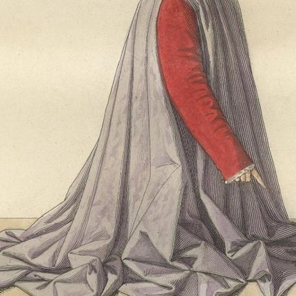 Historical Portraits of Sixtus IV, Platina and a Noble Englishwoman, 1845, close-up 4