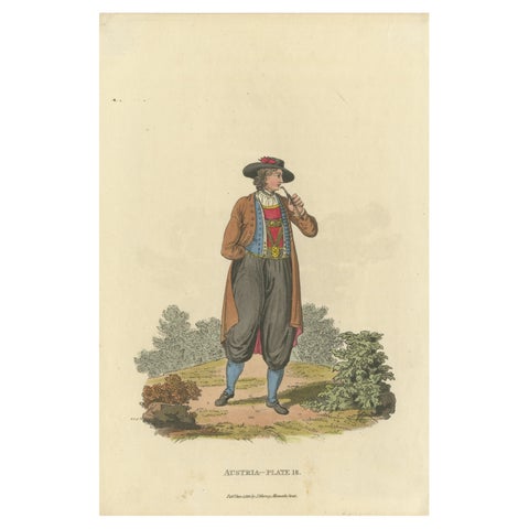 Traditional Austrian Male Costume: Regency Era Fashion from 1804-1808