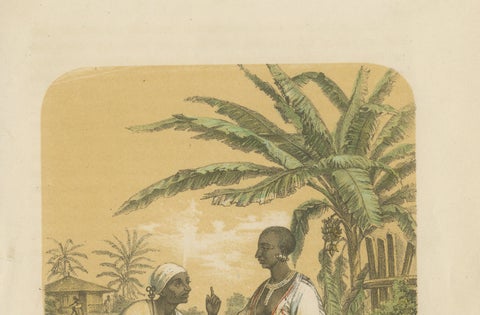 Women of Shoa (Ethiopia), Antique Ethnographic Costume Print, 1868, close-up 4